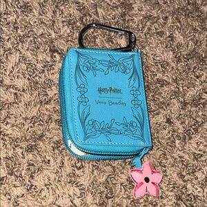 Vera Bradley Harry Potter Blue Floral Pouch